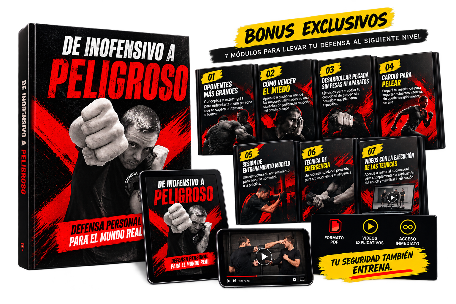 Bundle oficial De inofensivo a peligroso: ebook, tablet, videos y siete módulos bonus